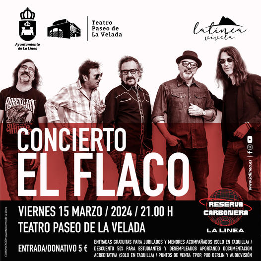El Flaco protagoniza este viernes el concierto del ciclo Reserva Carbonera