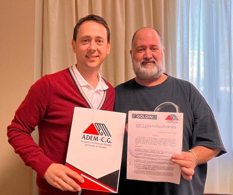 LA ASOCIACIÓN DE ESCLEROSIS MÚLTIPLE DEL CAMPO DE GIBRALTAR (ADEM-CG) Y CLINICA GOLDING, SUSCRIBEN UN CONVENIO DE COLABORACIÓN.