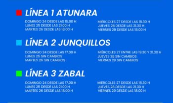 Los desfiles procesionales del Lunes y Martes Santos conllevarán también modificaciones en los recorridos de las líneas de autobuses