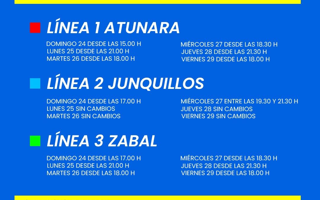 Modificaciones del transporte urbano para Jueves y Viernes Santos