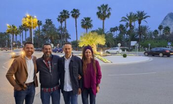 Inaugurada la ´rotonda del olivo´ que incorpora plantas con bajas necesidades hídricas e iluminación led