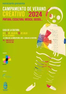 Cultura informa de una nueva edición del Campamento de Verano a cargo de Reiniciarte