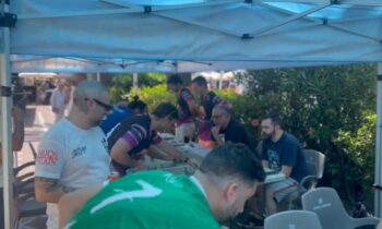 Medio centenar de jugadores disputaron el sábado el IV torneo de fútbol fantástico Piojo Bowl