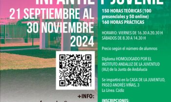 Esta semana finaliza el plazo de inscripciones en el Curso de Monitor de Tiempo Libre que se inicia el 21 de septiembre