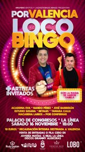 La taquilla del Palacio de Congresos abrirá mañana a las 17.00 horas para adquirir las últimas entradas del evento solidario ‘Loco Bingo por Valencia’